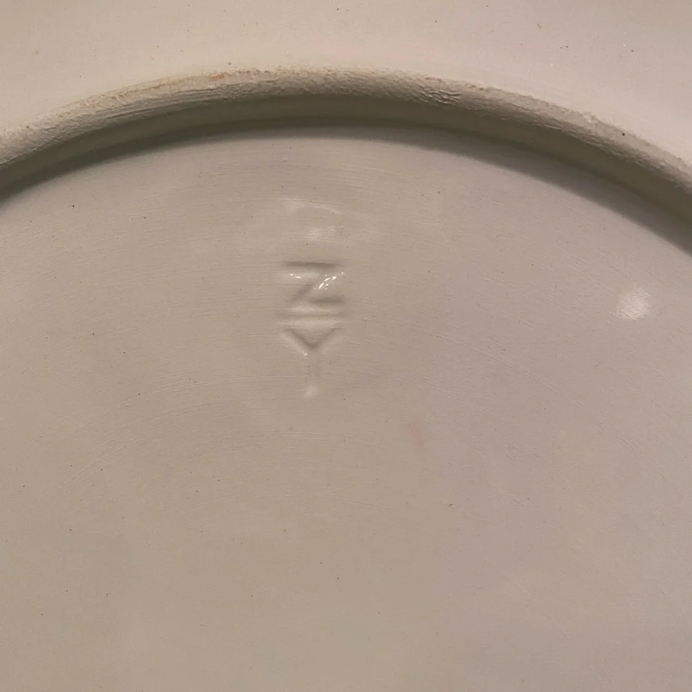 Square rooster plate - Picture 4 of 8